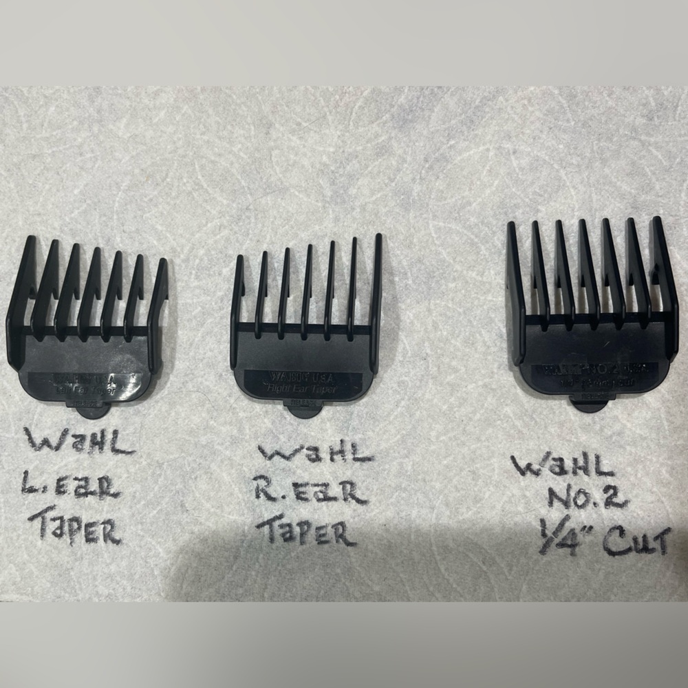 Wahl Black Hair Men’s Women’s Clipper Guide Comb Set